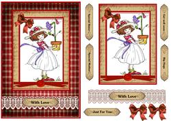 Little Girls Fower Vintage