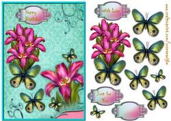 Magical Tulips and Butterflies