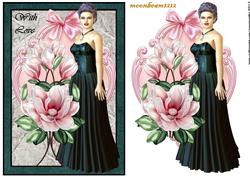 Lady and Magnolias