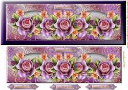 Large Dl Card English Roses