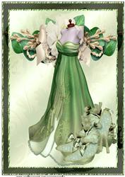 Vintage Dress in Gorgeous Green