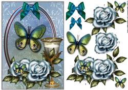 Magical Butterflie and Vintage Roses