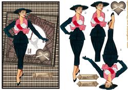 Special Lady Art Deco Clock