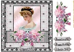 Vintage Girl French Style