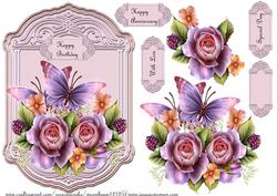 Topper English Roses and Butterflies