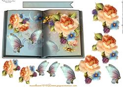 Book English Roses and Butterflies