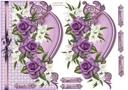 Heritage Roses and Lilies Over the Edge
