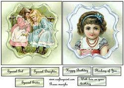 Vintage Toppers and Tags