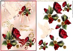 Wedding Beauty Silk,satin and Roses