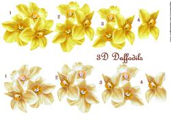 3 D Decoupage Daffodils