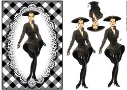 Lady in Black Leather
