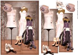 Vintage Fashion in Antique Pink