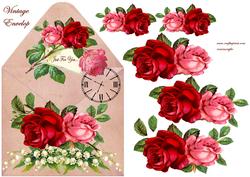 Envelop Antique Roses