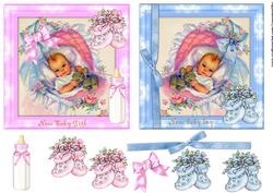 Toppers New Baby Boy & Girl Vintage
