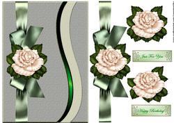 Classic Roses Satin Bow