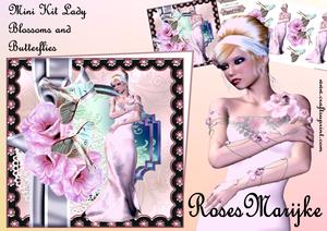 Mini Kit Lady,blossoms & Butterflies