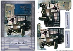 Quick Card Vintage Car