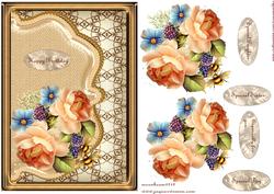 Envelop English Roses 3