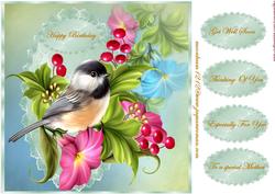 Special Bird Topper and Tags