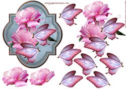 Scallop Roses & Butterflie Beauty