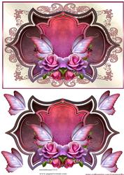 Beautiful Roses& Butterflies