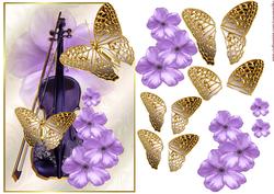 Corner Card Music and Flowers