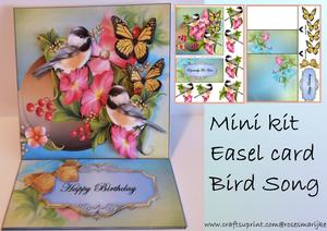 Mini Kit Easel Card Bird Song