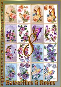 Bumperkit Roses&butterflies Quick Cards