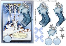 Christmas Vintage Snowscene