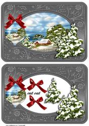 Christmas Village Cut Out Frame