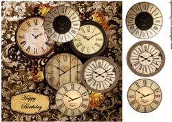 Male Card Vintage Clocks