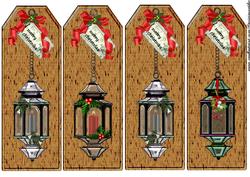 Bookmarks Christmas Lanterns