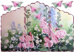 Trifold Romantic Garden