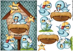 Country New Home Birdhouse