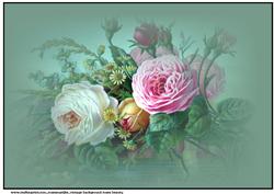 A4 Background Vintage Roses