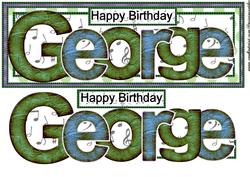 Large Dl Card George