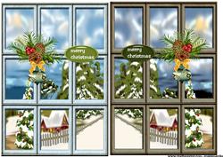 Christmas Window Background Topper