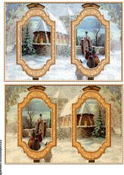 Toppers Christmas Vintage Church