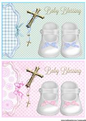 Baby Blessing Toppers Boy & Girl