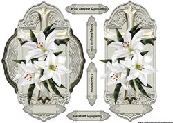 Shield Sympathy Lilies