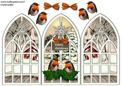 Trifold Robin's Christmas
