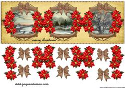 Large Dl Card Panels Snowy Village