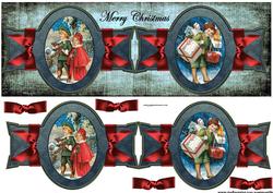 Large Dl Vintage Christmas Panels