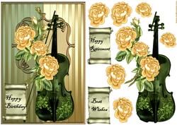 Male Card Roses and Music