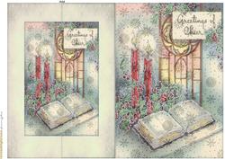 Fold Back Vintage Christmas Vellum