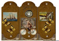Trifold Vintage Male Card