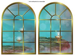 Christmas Windows Background Toppers