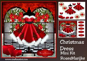 Minikit Christmas Dress in Red