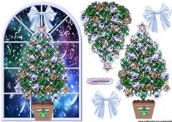 Window Bleu Christmas