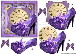 Purple Shoes and Orchids